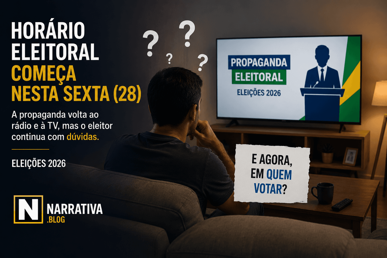 A campanha entra na sala de casa — mas será que o eleitor ainda está lá?