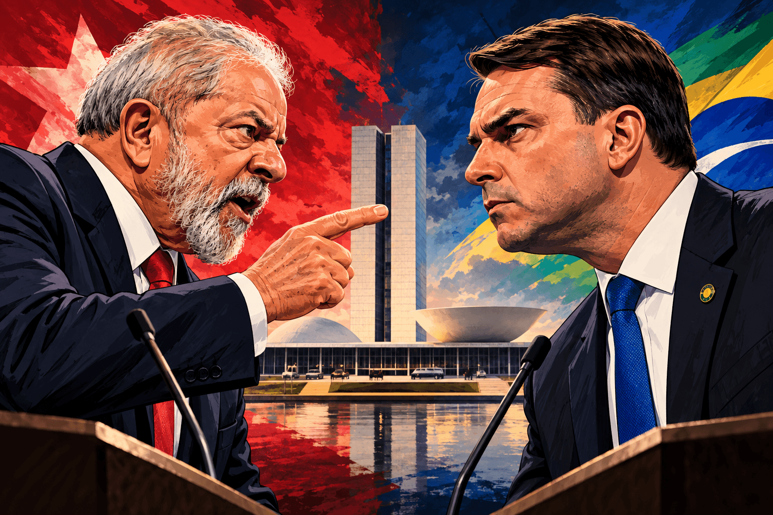 Transparência, suspeitas de irregularidades, Bolsa Família e segurança pública: a disputa entre Lula e Flávio Bolsonaro