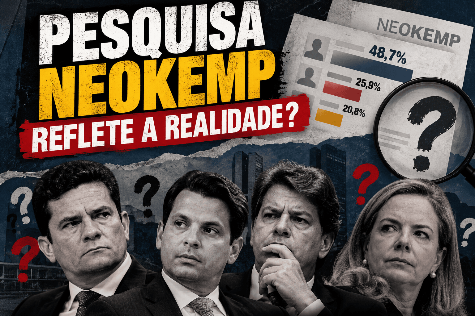 Pesquisa Neokemp mostra disputa pelo Governo e Senado do Paraná
